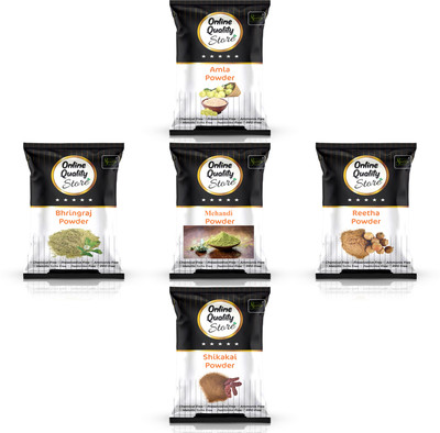 Online Quality Store Reetha + Amla + Shikakai + Bhringraj + Mehandi_400g(400 g)