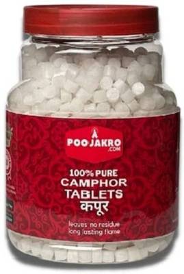 POOJAKRO.COM Camphor Tablets 250 Gram for Kapur dani, Puja, Aarti, Electric Diffusers