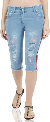 CKUSH Slim Women Light Blue Jeans