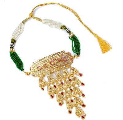 Sumit Rhodium Brass Gold-plated Multicolor Jewellery Set(Pack of 1)