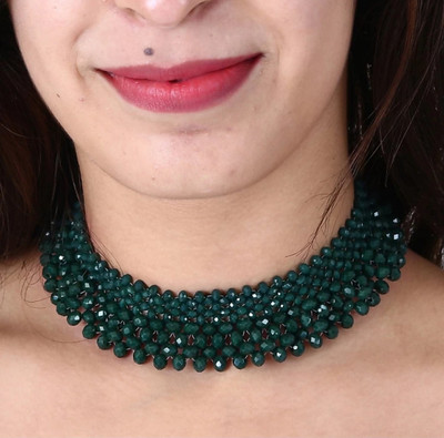 mehjabi Mother of Pearl Green Jewellery Set(Pack of 1)