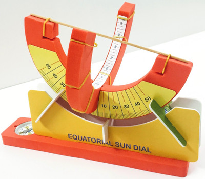 MakeAndLearn SUNDIAL Science Experiment STEM based DIY Activity Kit & for 10+, Motion Of Earth(Red)