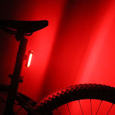 DSTECHBAR Cycle Tail Light 7 Mode Waterproof USB Rechargeable (Red) LED Rear Break Light(Red)