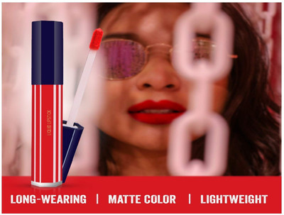 YAWI 3D Magical Multi Purpose Non Transfer Liquid Chrome RAVISHING Lipstick(REDDISH, 6 ml)