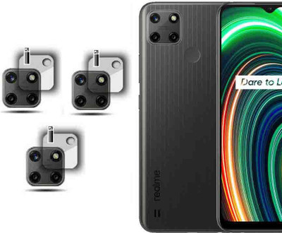 XAZE Back Camera Lens Glass Protector for REALME C25Y(Pack of: 3)