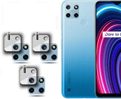 XAZE Back Camera Lens Glass Protector for REALME C25Y(Pack of: 3)