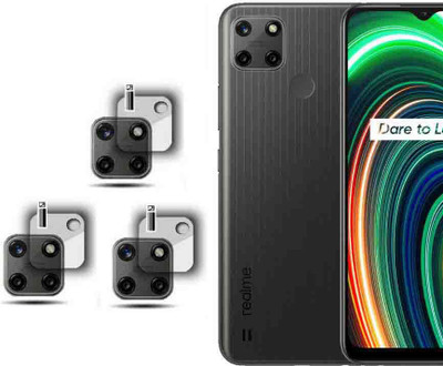XAZE Back Camera Lens Glass Protector for REALME C25Y(Pack of: 3)