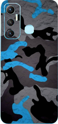 AsSkin Infinix Hot 11, infinix hot 11 Mobile Skin(Ultra Super Camo Blue With High Matte Finish.)