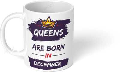 Akipi Queens are born in December ARM109 Ceramic Coffee Mug(325 ml)