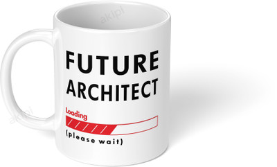 Akipi Future Architect loading please wait ARM087 Ceramic Coffee Mug(325 ml)