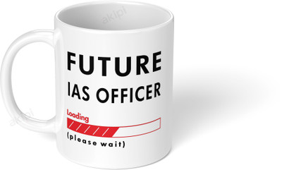 Akipi Future IAS Officer loading please wait ARM021 Ceramic Coffee Mug(325 ml)