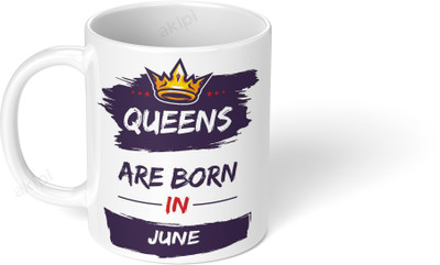 Akipi Queens are born in June ARM103 Ceramic Coffee Mug(325 ml)