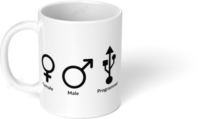 Akipi Programmer | IT Programming Coding ARM142 Ceramic Coffee Mug(325 ml)