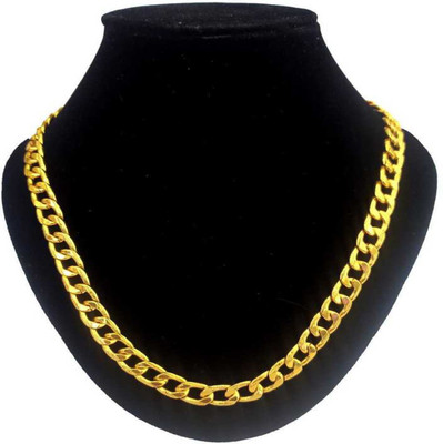 Crazy Queens Gold-Plated 22inch Sehwag Chain for Boy/Men's Gold-plated Plated Alloy Chain