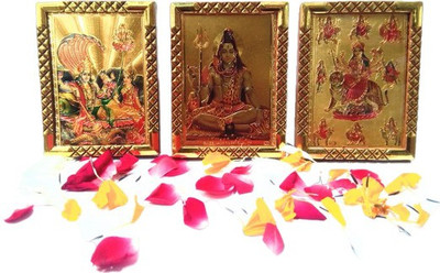 ROYALSHOP VISHNU LAXMI, SHIV AND DURGA Religious Frame