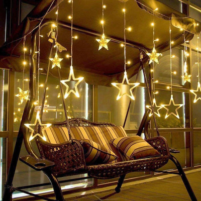 EASE LITE 140 LEDs 5.08 m Gold Flickering Star Rice Lights(Pack of 1)