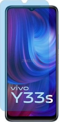 ZINGTEL Tempered Glass Guard for VIVO Y33S V2109 (Impossible UV AntiBlue Light)(Pack of 1)