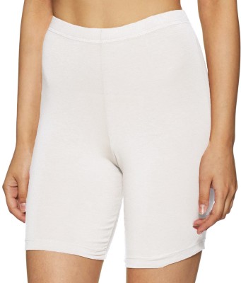 OUTFLITS Solid Women White Cycling Shorts