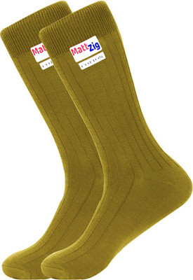 MATTZIG Men Self Design Mid-Calf/Crew