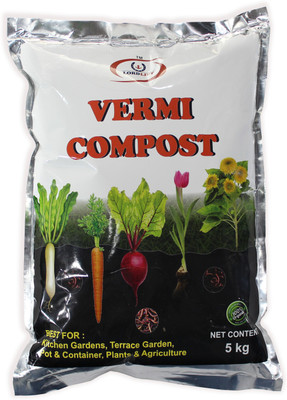 LORDLIFT Vermicompost for Indoor, Outdoor Plants - Natural Organic Growth Boosters , 5 Kg Manure(5 g, Powder)