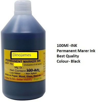 dinojames Permanent Marker Ink 100ml Stamp Pad Ink(100 ml)