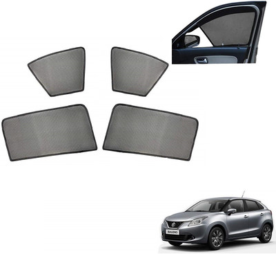 AuTO ADDiCT Side Window, Rear Window Sun Shade For Maruti Suzuki Baleno(Black)