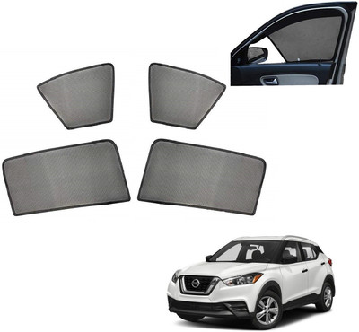 AuTO ADDiCT Side Window, Rear Window Sun Shade For Nissan Kicks(Black)