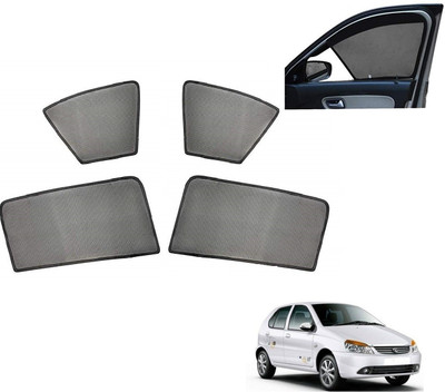 AuTO ADDiCT Side Window, Rear Window Sun Shade For Tata Indica(Black)