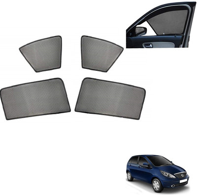 AuTO ADDiCT Side Window, Rear Window Sun Shade For Tata Indica Vista(Black)