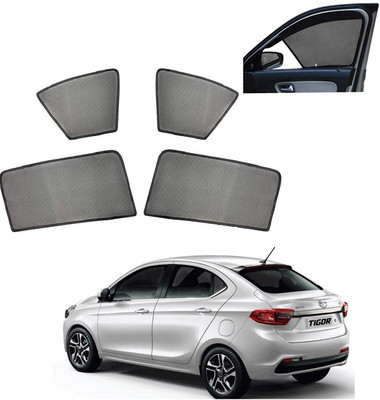 AuTO ADDiCT Side Window, Rear Window Sun Shade For Tata Tigor(Black)