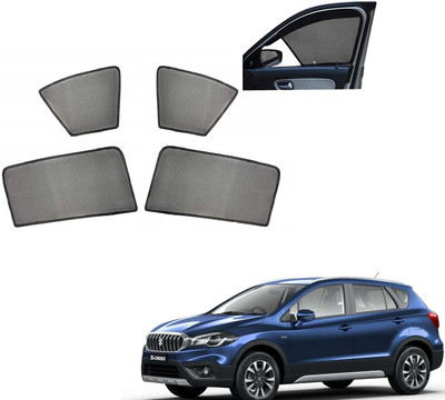 AuTO ADDiCT Side Window, Rear Window Sun Shade For Maruti Suzuki S-Cross(Black)