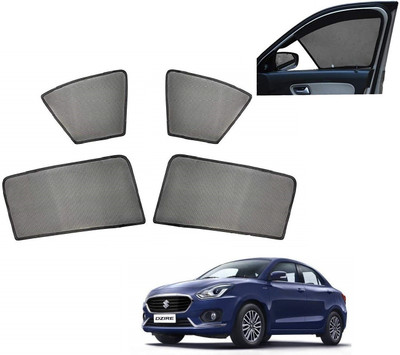 AuTO ADDiCT Side Window, Rear Window Sun Shade For Maruti Suzuki New Dzire(Black)