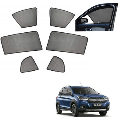 AuTO ADDiCT Side Window, Rear Window Sun Shade For Maruti Suzuki XL6(Black)