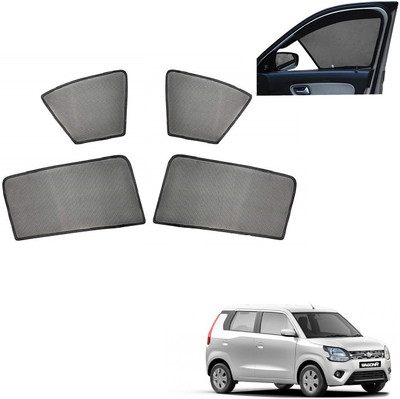 AuTO ADDiCT Side Window, Rear Window Sun Shade For Maruti Suzuki Wagon R 1.0(Black)