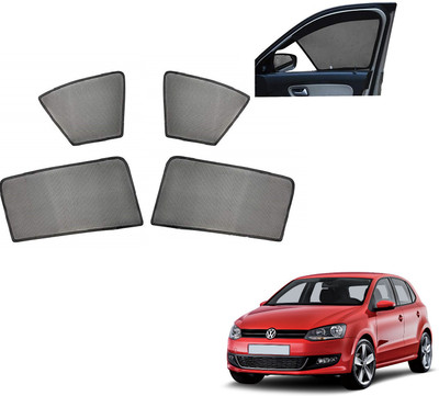 AuTO ADDiCT Side Window, Rear Window Sun Shade For Volkswagen Polo(Black)