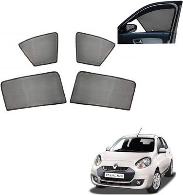 AuTO ADDiCT Side Window, Rear Window Sun Shade For Renault Pulse(Black)
