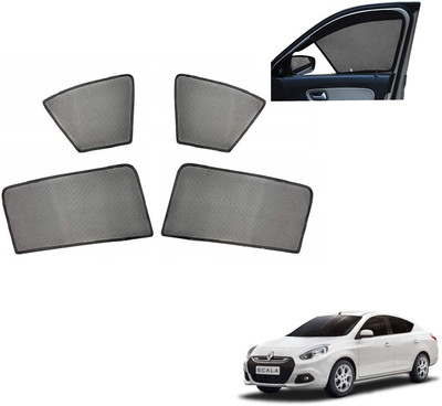 AuTO ADDiCT Side Window, Rear Window Sun Shade For Renault Scala(Black)