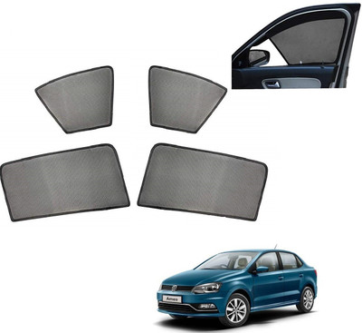 AuTO ADDiCT Side Window, Rear Window Sun Shade For Volkswagen Ameo(Black)