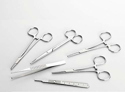 ARINEO STAINLESS STEEL 6 PCS. SET FOR SURGICAL INSTRUMENT SET Utility Forceps
