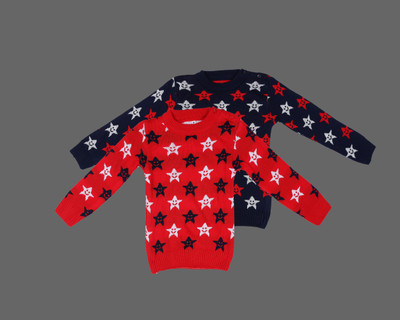 Trendy World Printed Round Neck Casual Baby Boys & Baby Girls Multicolor Sweater
