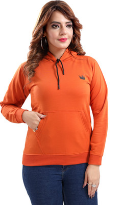 Mahaarani Full Sleeve Solid Women Sweatshirt