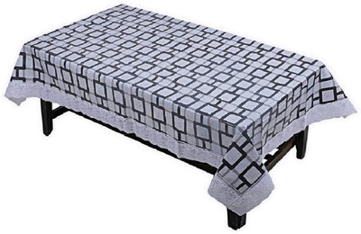 MONKDECOR Printed 6 Seater Table Cover(Grey, PVC)