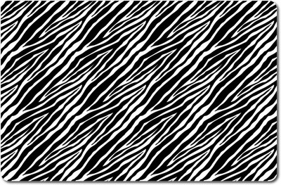 Nourish Rectangular Pack of 6 Table Placemat(Black, White, PVC)
