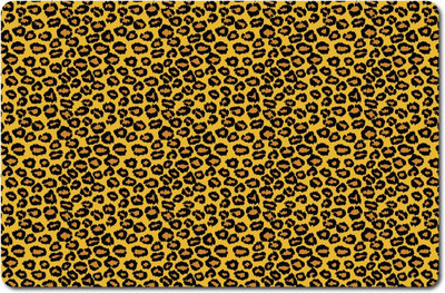Nourish Rectangular Pack of 6 Table Placemat(Gold, Yellow, PVC)