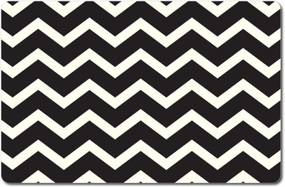 Nourish Rectangular Pack of 6 Table Placemat(Black, Beige, PVC)