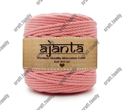 Bobbiny Peach Pink Thread(10 m Pack of1)