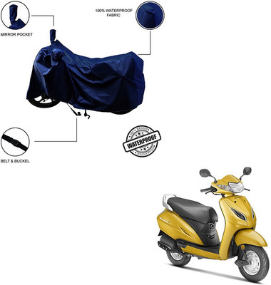 Pop Shade Waterproof Two Wheeler Cover for Honda(Activa 5G, Blue)