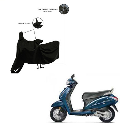 Pop Shade Two Wheeler Cover for Honda(Activa 4G, Black)