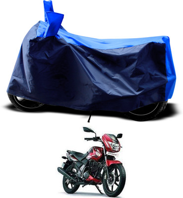 PAGORA Two Wheeler Cover for TVS(Flame SR125, Blue)