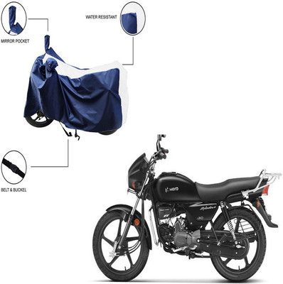 Pop Shade Two Wheeler Cover for Hero(Splendor Plus, White)